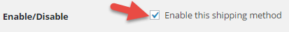 Enable shipping methods