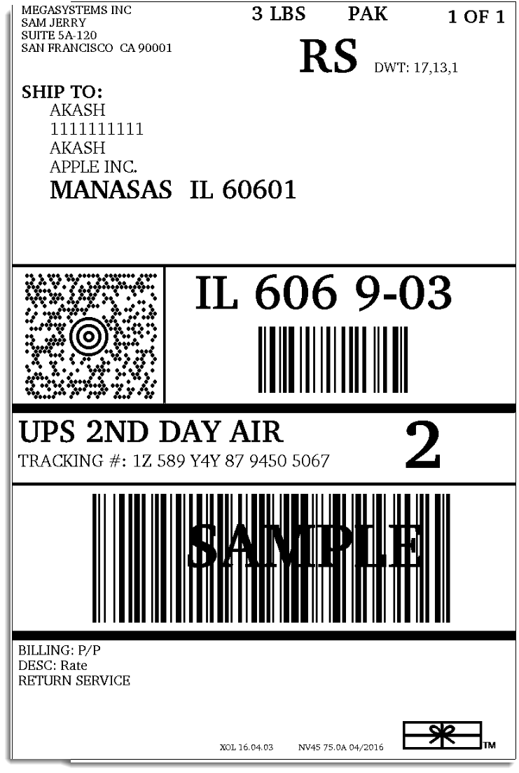 Return Label