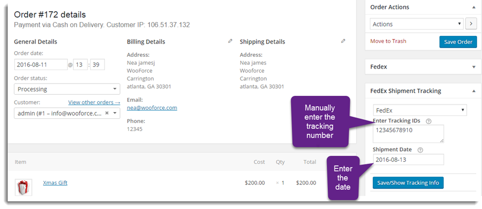 shipment tracking