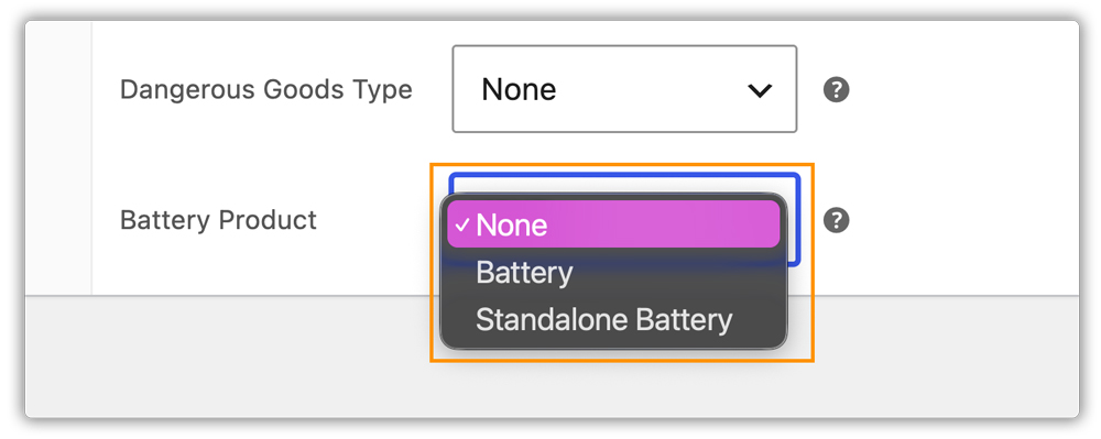 battery product