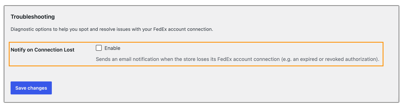 notify on connection lost