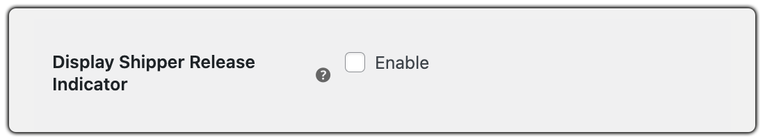 Display Shipper Release Indicator