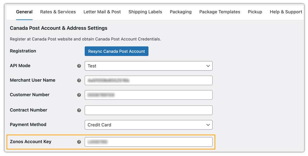 add zono account key