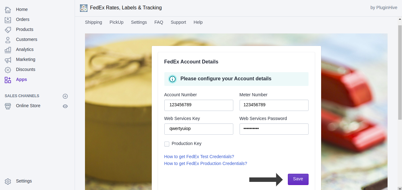 shopify fedex installation