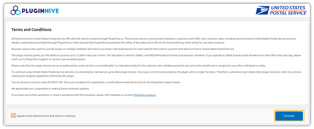 usps rest terms and conditions