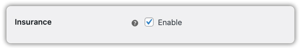 enable insurance option in fedex shipping configuration