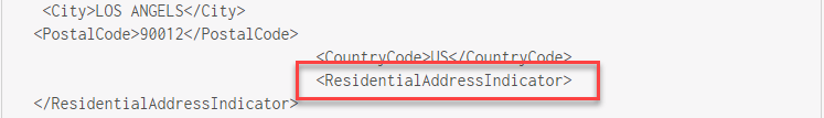 residential address indicator 