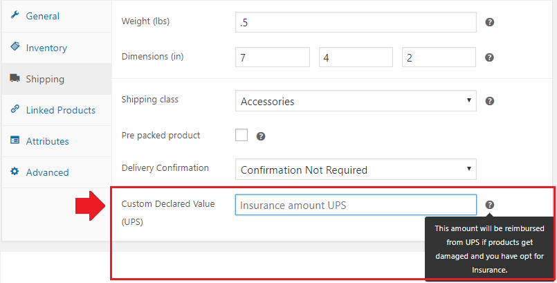 Insure your products under UPS Insurance Policy, using WooCommerce UPS Shipping plugin