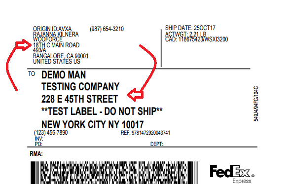 fedex shipping address