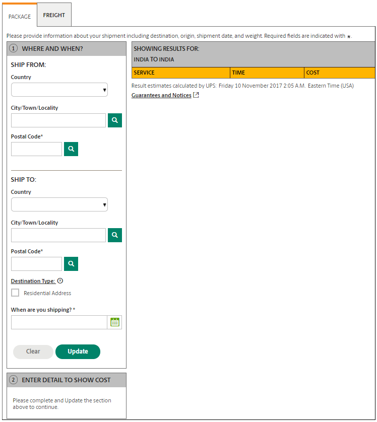 UPS calculator