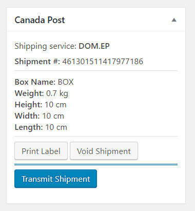 Transmit-shipment