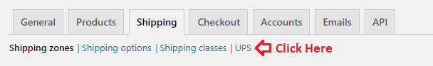 UPS shipping method