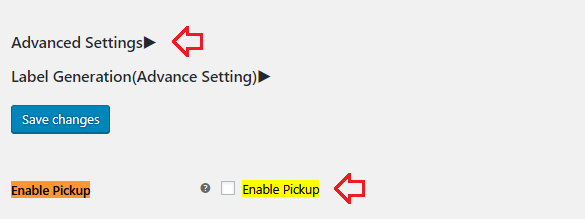 Pickups in the Advanced Settings of the plugin