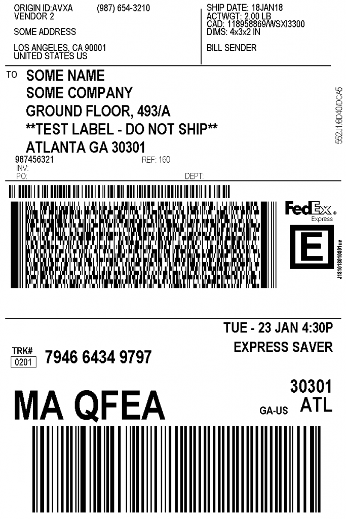 fedex shipping labels