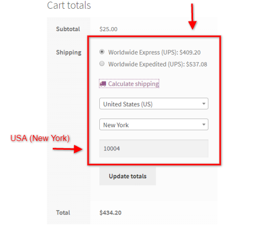 updated us shipping rates