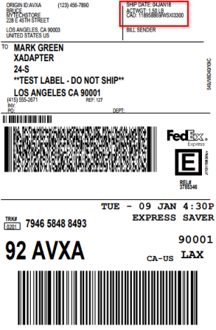 fedex label