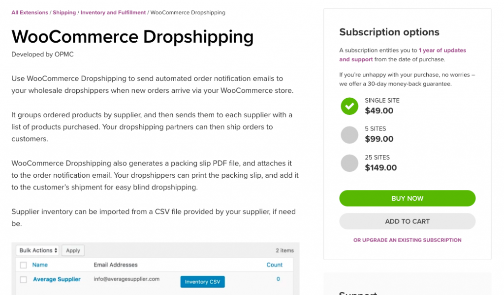 woocommerce drop ship