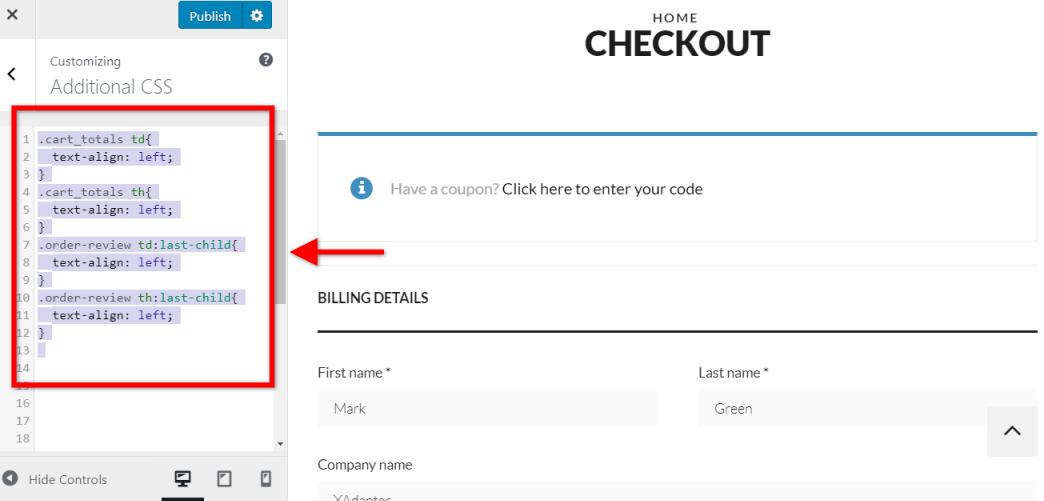 Adding CSS to the theme