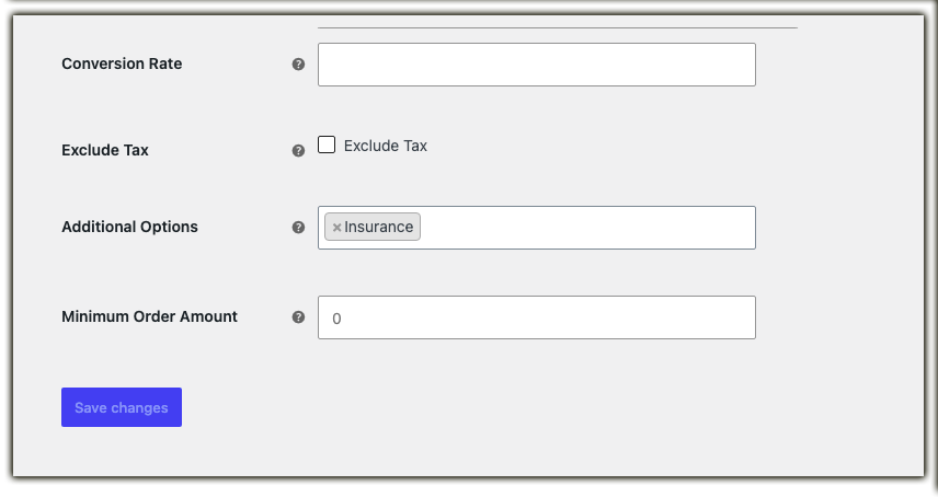 conversion rate exclude tax
