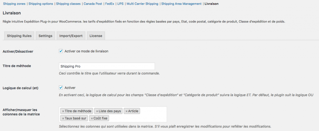 On selecting French, the plugin text will come in French