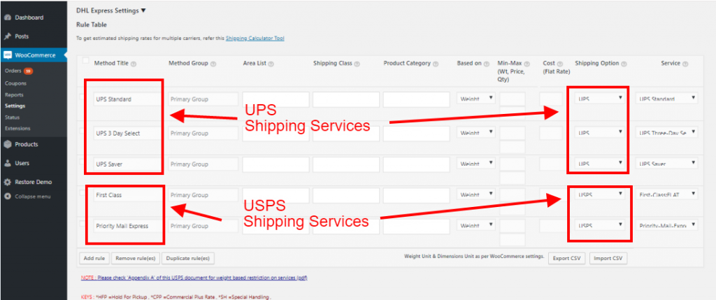 Showing Shipping Options from Multiple Shipping Carriers on the Cart Page