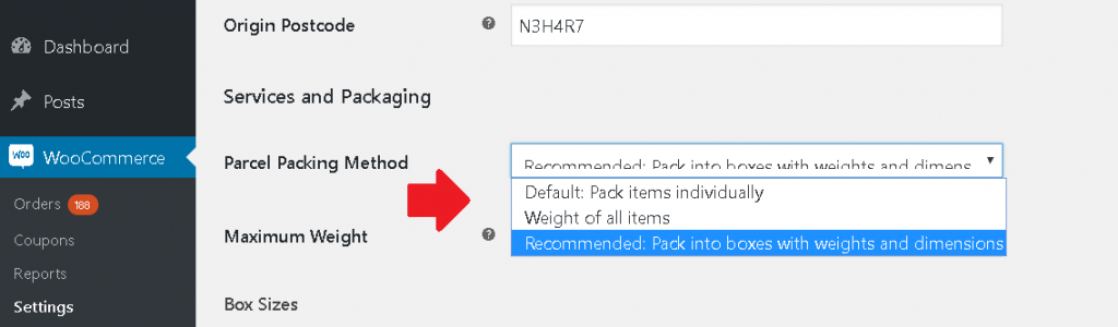 parcel packing methods