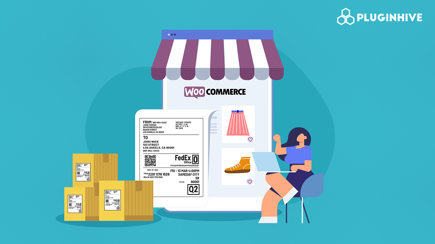 woocommerce fedex labels