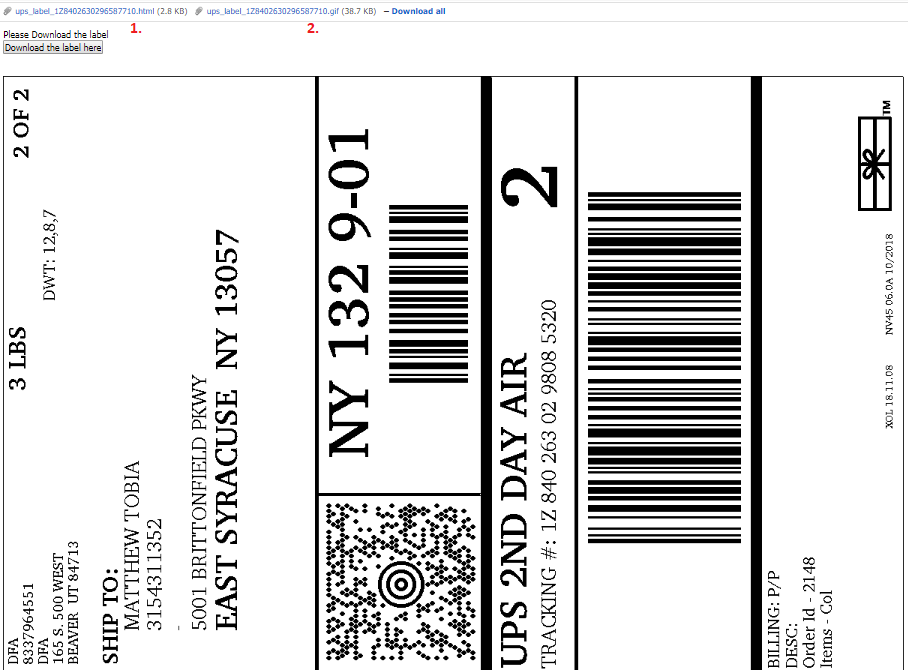ups email
