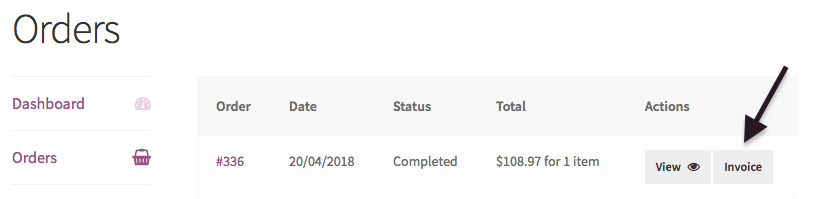 woocommerce pdf invoice