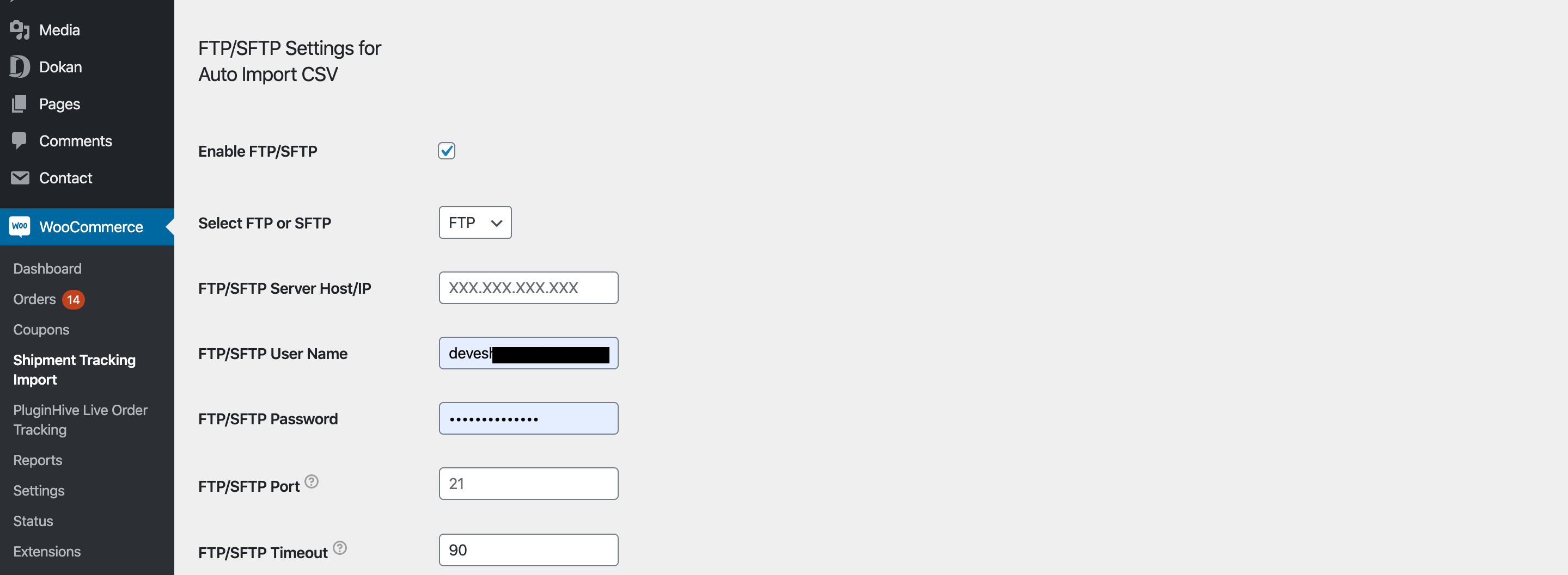 import woocommerce order tracking details