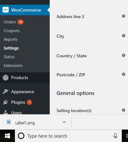 shipping label downloaded as a PNG file