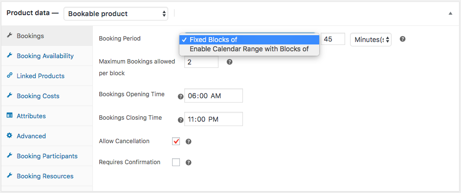 woocommerce bookings and appointments