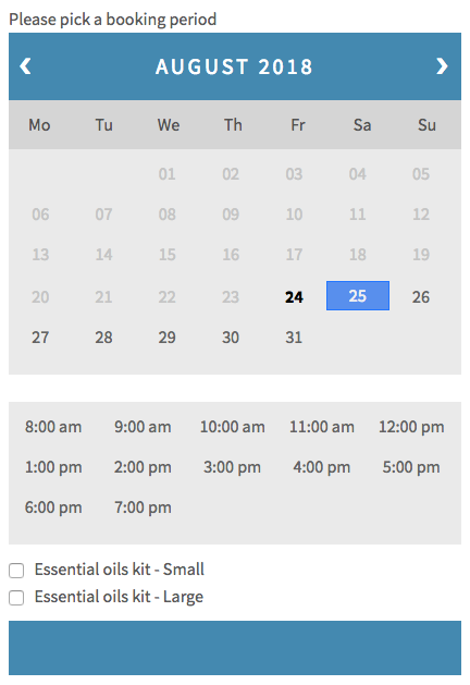 WooCommerce Bookings