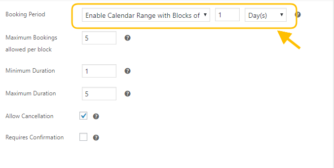 calendar range