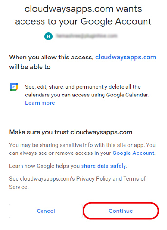 access to google account