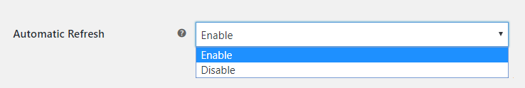 Automatic refresh for order tracking details on the My Accounts Orders Page