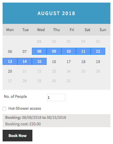 WooCommerce Bookings