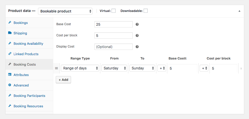 WooCommerce Bookings