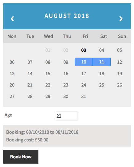 WooCommerce Bookings