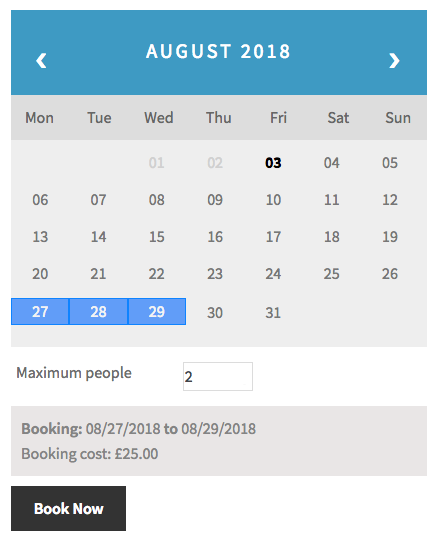 WooCommerce Bookings