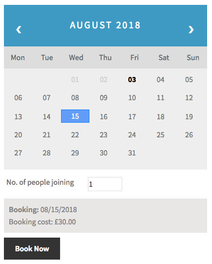 WooCommerce Bookings