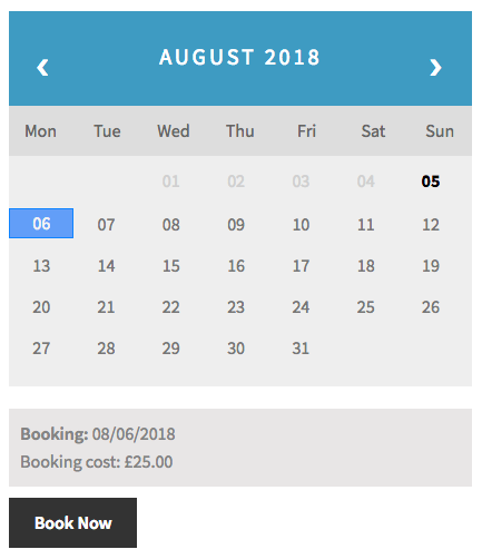 WooCommerce Bookings costs