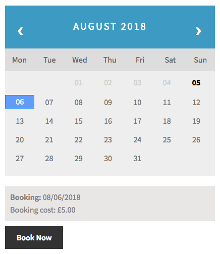 WooCommerce Bookings