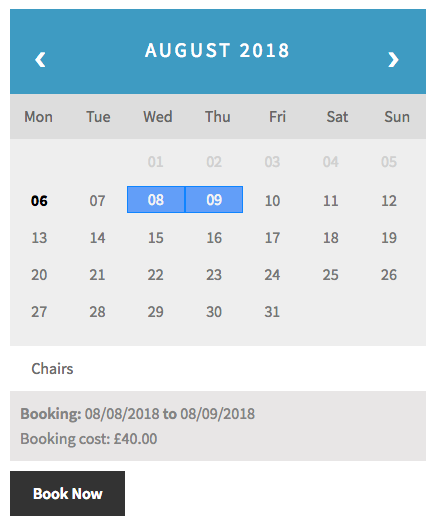 WooCommerce Bookings