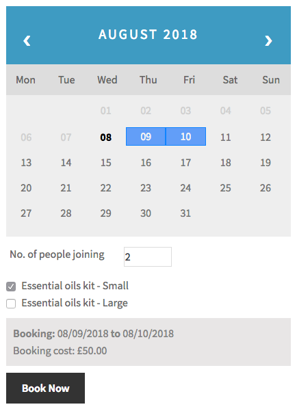 WooCommerce Bookings