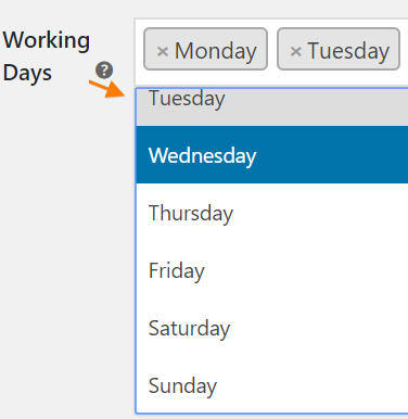 Select-your-own-working-days