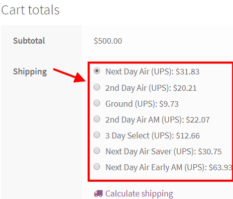 UPS-Real-time-shipping-rates