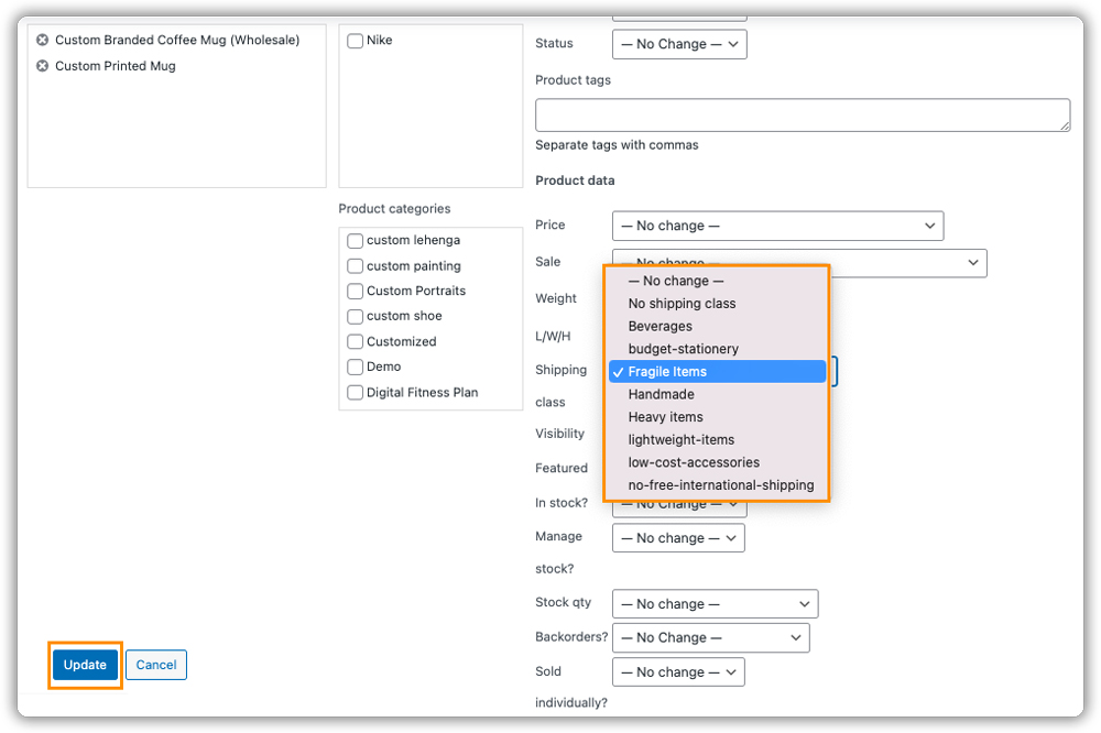 woocommerce shipping zone settings