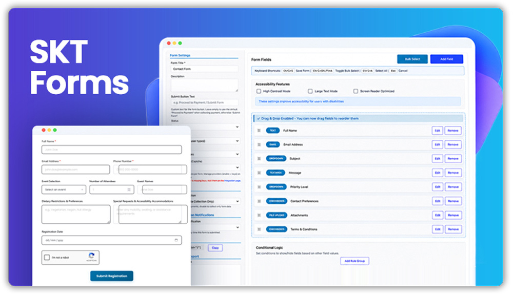 SKT Forms Plugin