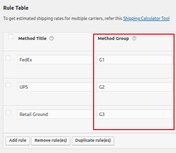 Multiple Shipping Methods with Method Groups